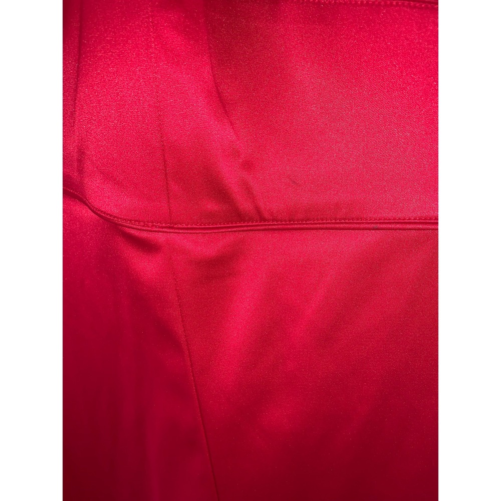 NWT R&K Originals Red Satin Bow Cocktail Dress Women Size 24 - Picture 3 of 14